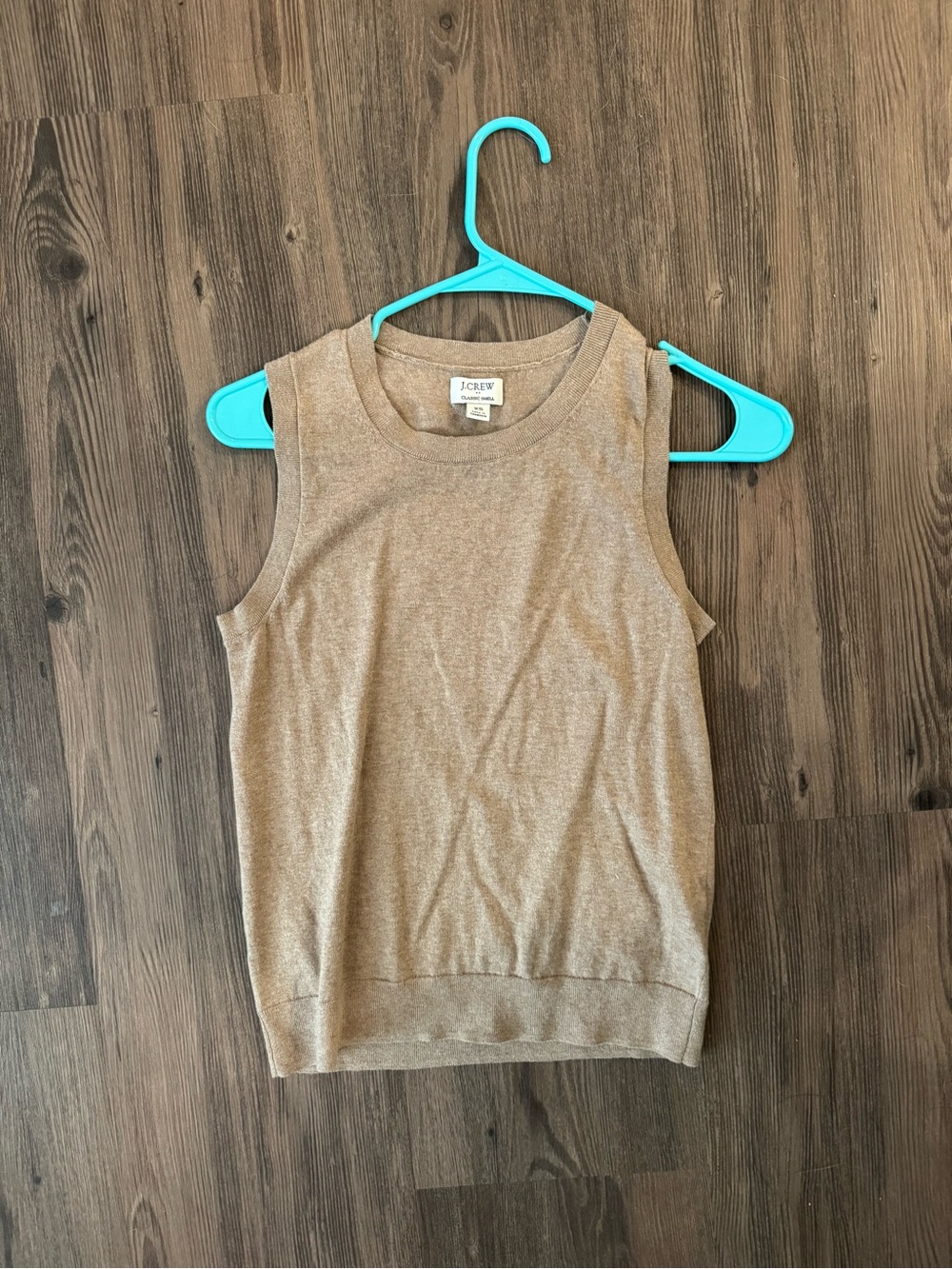 J. Crew Neutral Tan Sleeveless Knit Tank